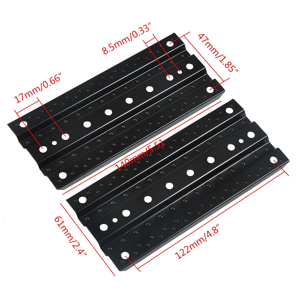 AXSPEED Metal Sand Ladder Recovery Board 140*61mm for 1/10 Axial SCX10 90046 TRX4 D90 D110 Tamiya CC01 RC Crawler Car Parts