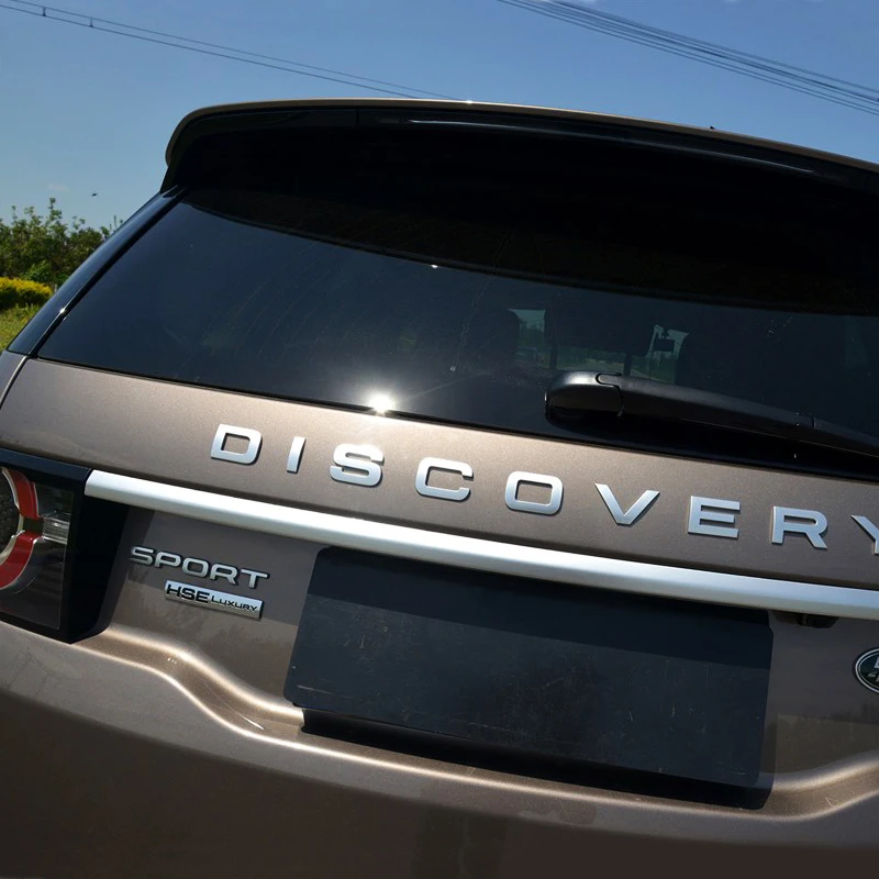 ملصق شعار سيارة ثلاثي الأبعاد لسيارة لاند روفر ديسكفري سبورت 2015-2020 HSE فاخر ترقية شارة الباب الخلفي شعار تصفيف السيارة