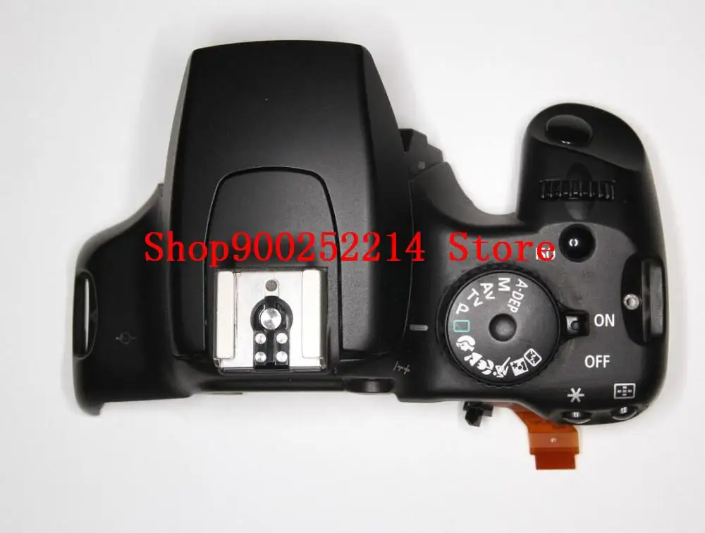 

For Canon 1000D Rebel XS Kiss F Top cover group With Mode dial Power switch button Shutter button cable Repair Part