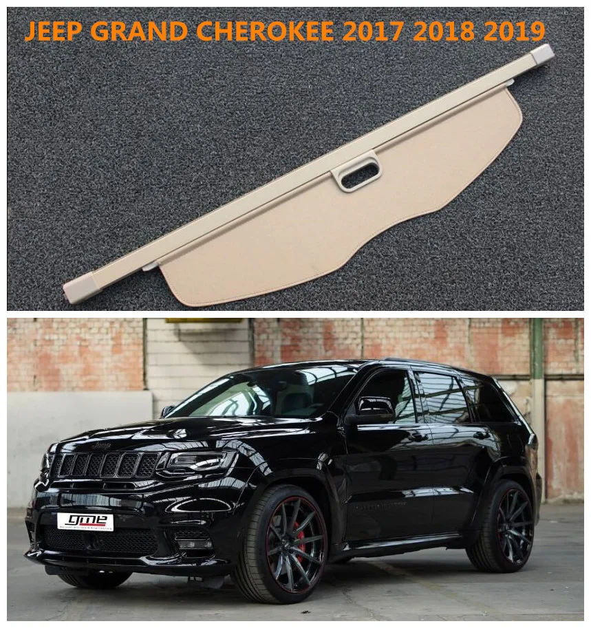 Car Rear Trunk Cargo Cover Security Shield Screen shade Fits For JEEP GRAND CHEROKEE 2017 2018 2019