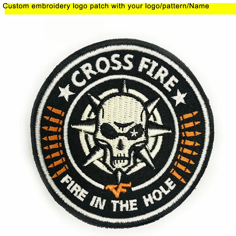 

Custom Iron Heat 3D Stitch Patches in Embroidery for Clothing Customized Velcro Sticker Iron on or Hook, DIY on Apparels Badges