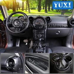 ABS Plastic Carbon Style Protective Shell For BMW MINI Cooper JCW R55 R56 R57 R58 R59 R60 R61 Car Interior Modification Stickers