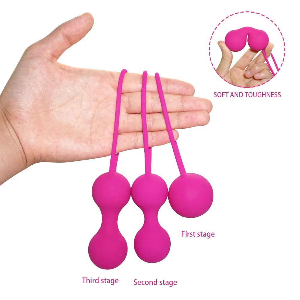 

Magnetic safe smart Vaginal Silicone Kegel balls Dumbbell shrinking Ball Intimate sex toys for women Pussy Tighten Machine