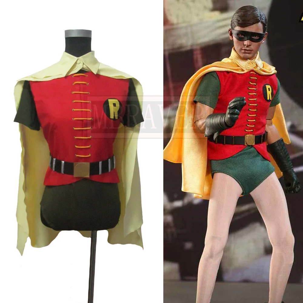 

1966 Burt Ward Red Robin Superhero Cosplay Costume Halloween Christmas Uniform Custom Made Any Sizes