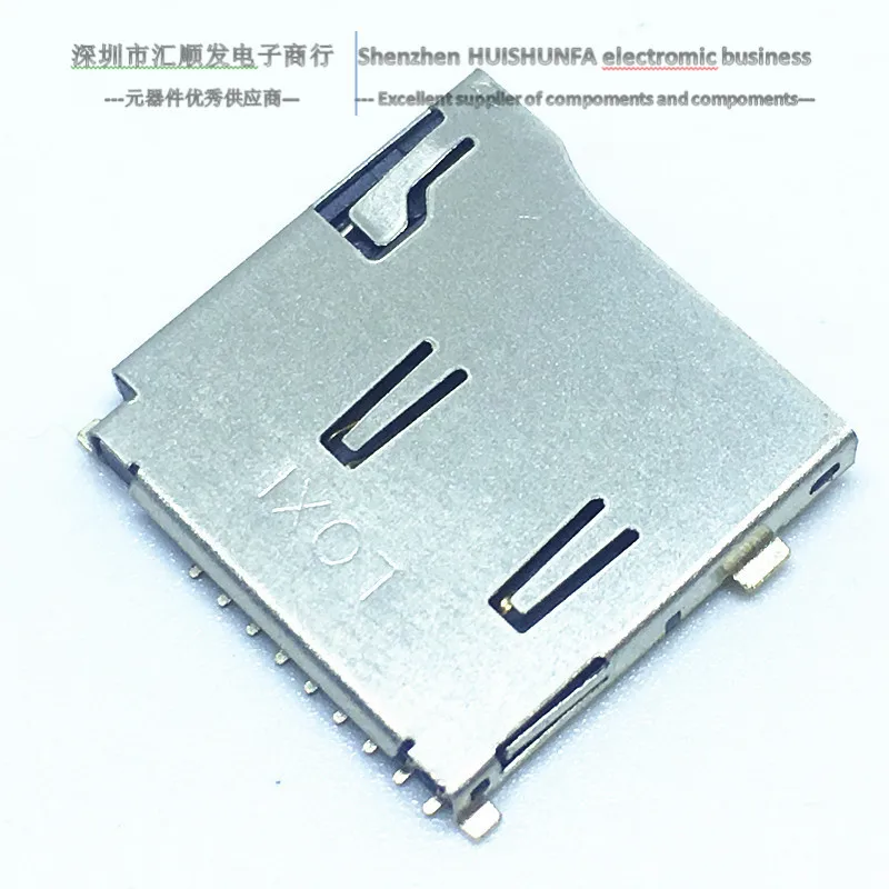 Gold-plated 9p with TF card holder, micro SD card holder, memory card holder TF card holder, with self-elastic external welding