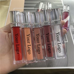 Customized Vegan Lip Gloss Wholesale Cosmetic Private label Moisturizing Lipgloss Shiny Glitter Clear Makeup Liquid Lipstick