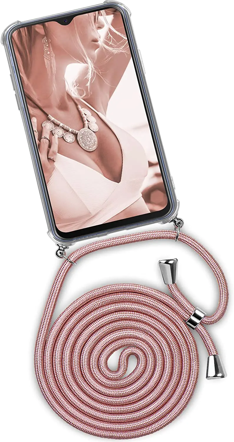 Hülle für Samsung Galaxy A16 A36 A56 A35 A55 A17 A37 A57 S25 S26 Ultra S24 FE mit Umhängeband, Halskette und transparentem Cover – Detail 13