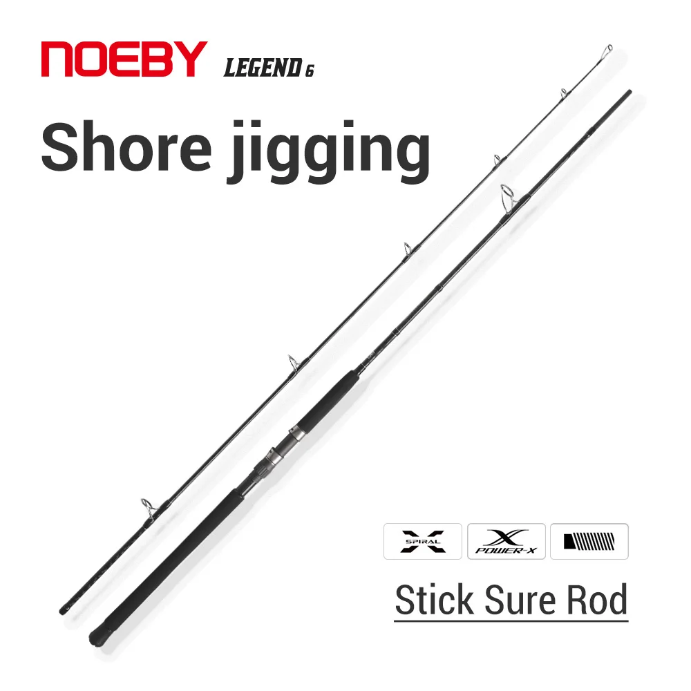 Noeby Shore Jigging Rod 3.05m 2.75m 2.6m H XH Power 2 Sections Surf Rod Stickbait Spinning Lure 40-160g Sea Fishing Rod