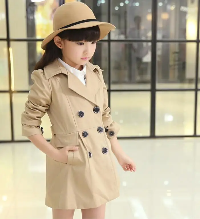 New Spring Autumn Jacket For Girls Coat Teenage Children Outerwear Girls Clothes Windbreaker 4 6 8 10 12 14 Year