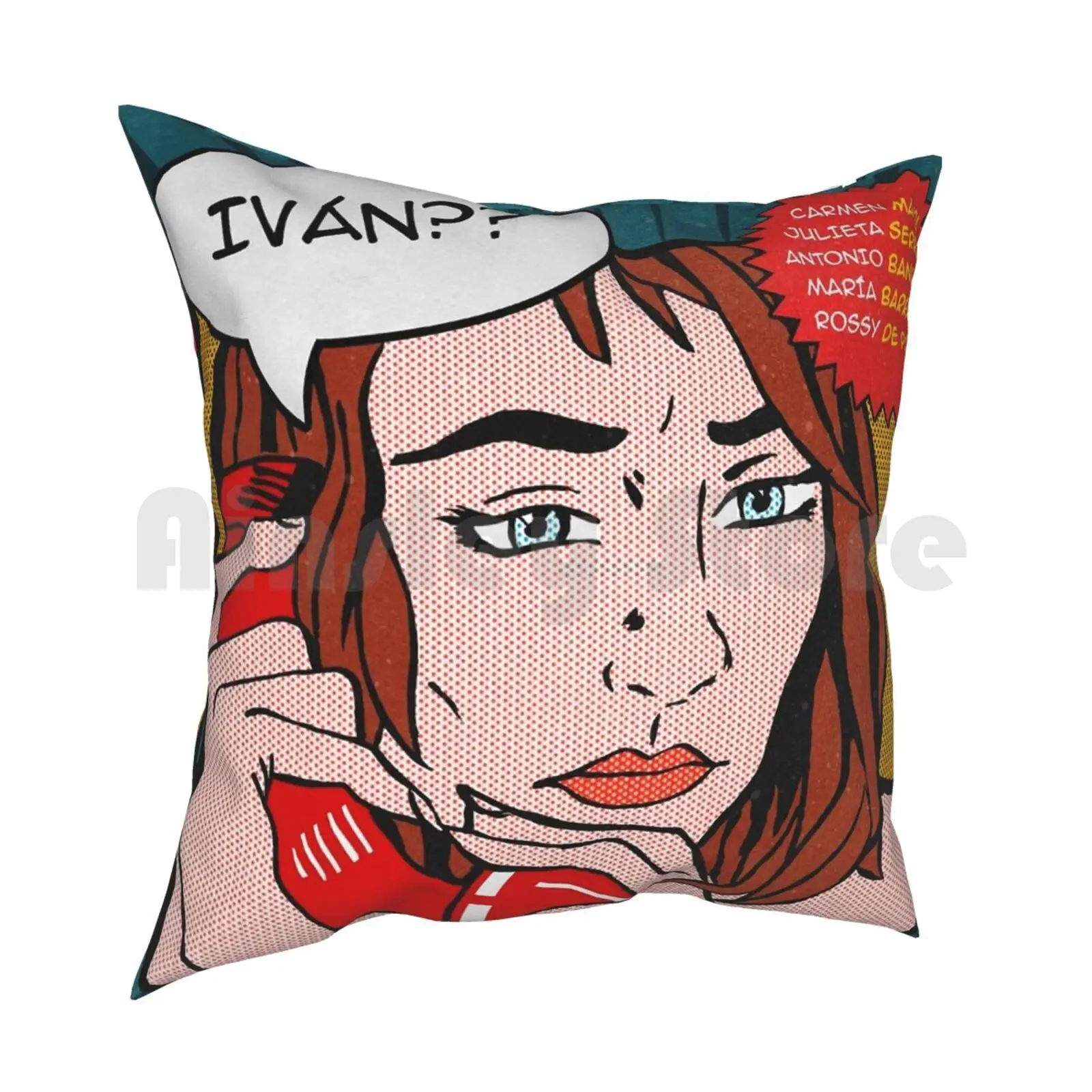 Mujeres Al Borde De Un Ataque De Nervios ( Pedro Almodóvar ) Pillow Case Printed Home Soft Throw Pillow Movie Film