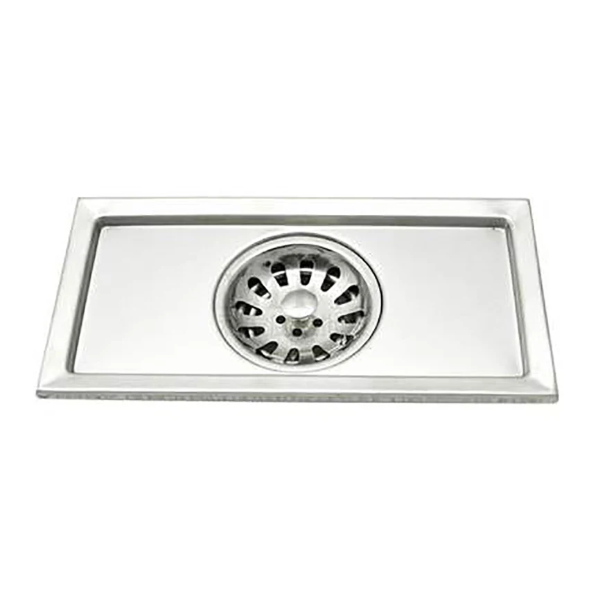 Stainless Steel Deodorant Floor Drains Kitchen Rectangle Anti-blocking Drain Bathroom Shower Bathtub Accessories 20cm *10cm