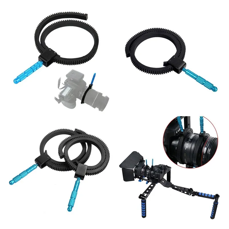 1pcs Adjustable Zoom Focusing Follow Focus Handle Scale Lever with Gear Ring for Camera Lens