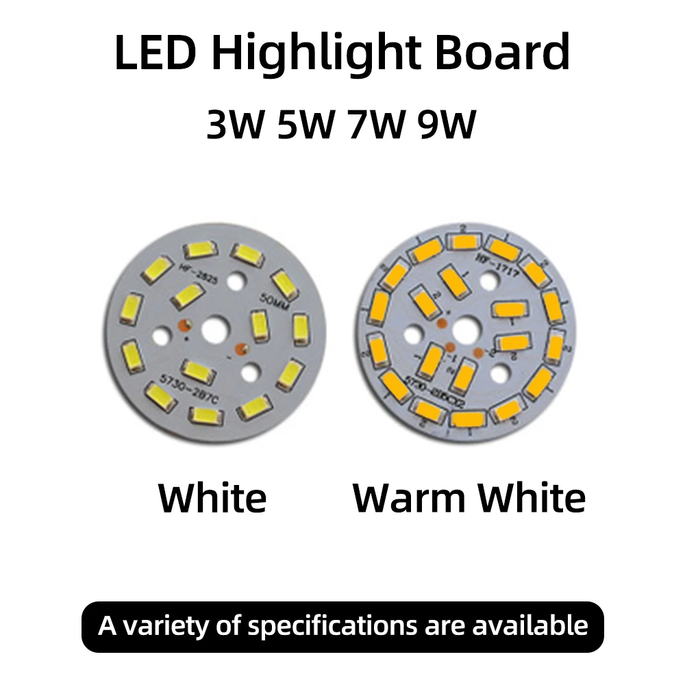 5pcs/Lot 3W 5W 7W 9W SMD5730 LED Chips 240mA 260mA Constant Current Input Light Bead For White/Warm DIY Downlight