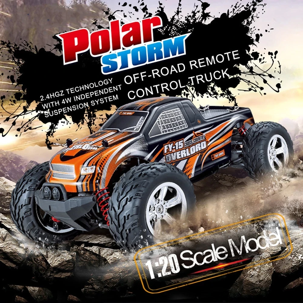 

New 4WD Off Road RC Car 2.4GHz RC Cars All-Terrain 25km/h For Boys Kids Gift Independent Shock-Absorbing Suspension System