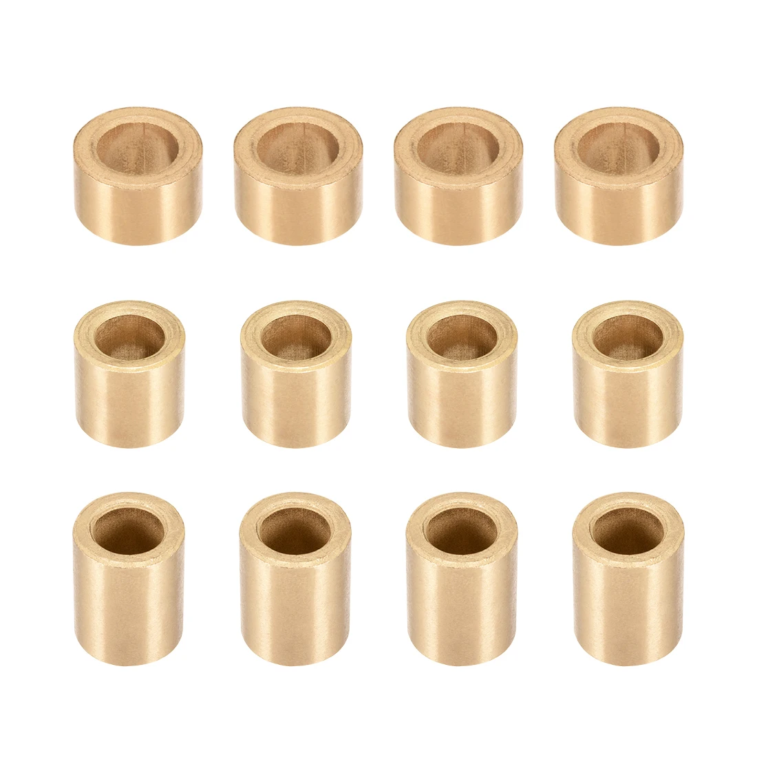 uxcell 1-10pcs Self-Lubricating Bearing 8mm 10mm I.D. Sleeve Sintered Bronze Bearing Bushings for Printing Machinery Tools