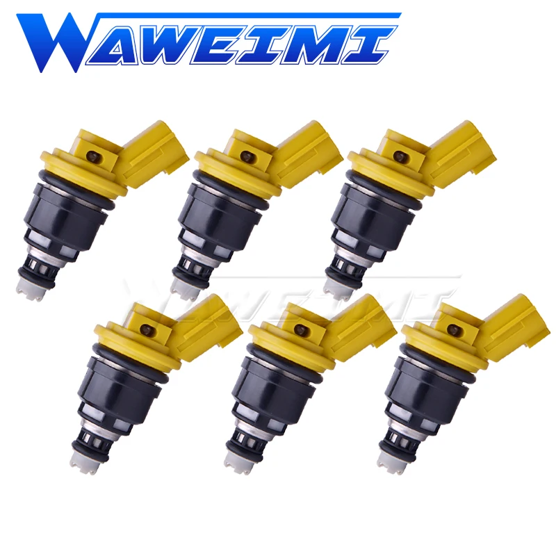 

WAWEIMI 6 Pieces OE 16600-RR543 Fuel Injector 650CC For Nisaan 300ZX Z32 RB25DET VG30DETT SR20DET KA24 Brand New 16600RR543