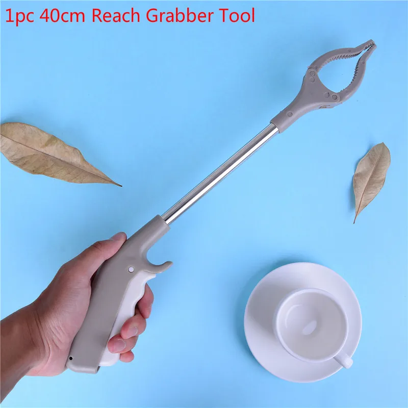 1PC 40cm Grabber Reacher Stick Reaching Grab Extend Reach Grabber Tool Foldable Garbage Pick Up Tool