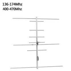 Yagi Antenna VHF/UHF High Gain 9.5/11.5dBi Outdoor Antenna for Baofeng UV-5R Yaesu Retevis Radio Repeater