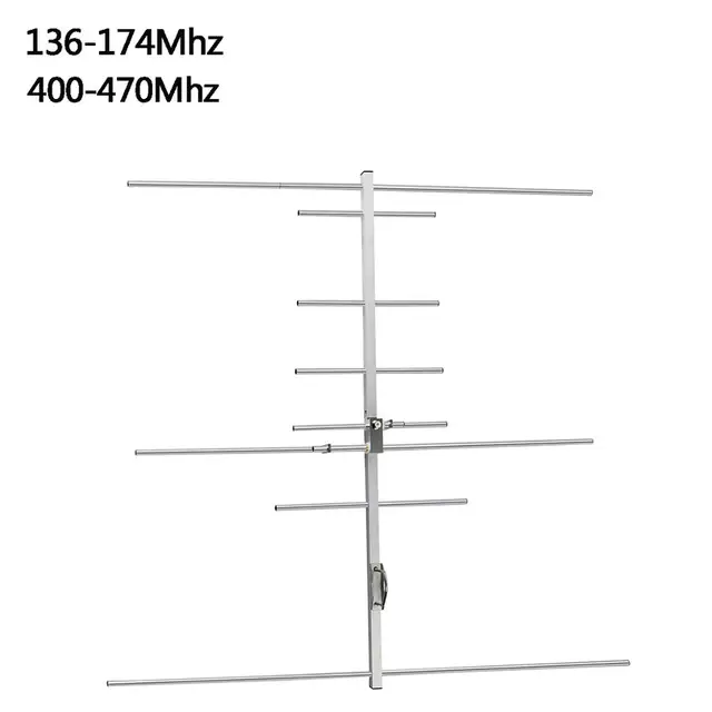 Antena Yagi VHF/UHF o wysokim wzmocnieniu 9,5/11,5 dBi Antena zewnętrzna do Baofeng UV-5R Yaesu Retevis Radio Repeater