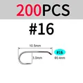200 piezas tamaño 16