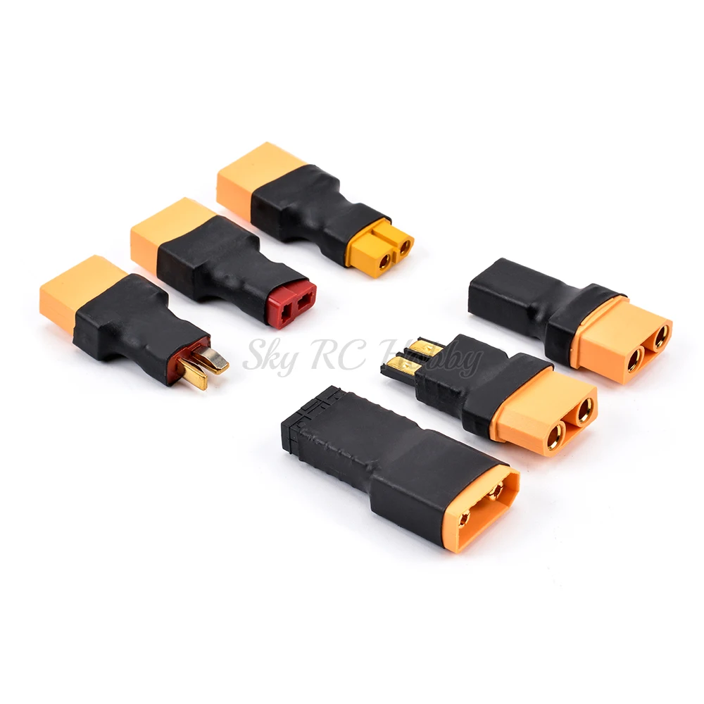 XT90 Female / Male to XT60 / TRX / T Deans Connector Adapter without wire for RC Car Plane Heli Lipo Battery ESC