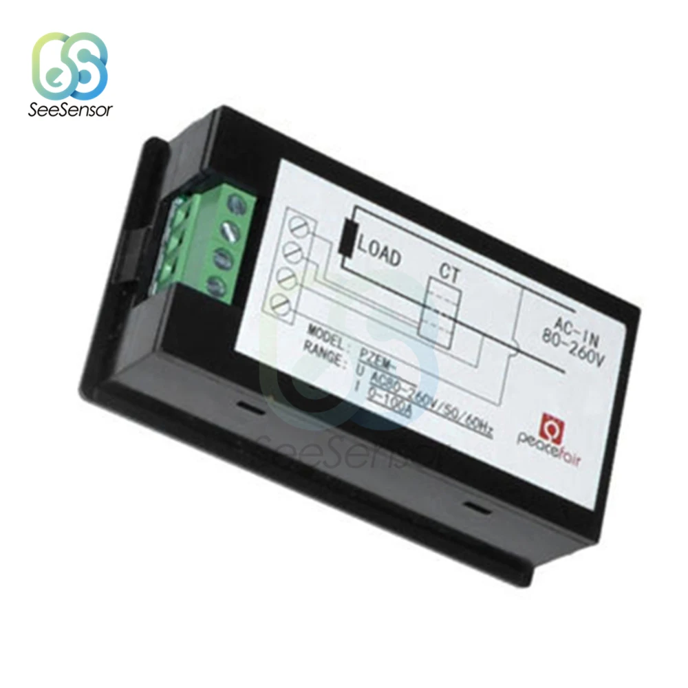 80-260V 6.5-100V 20a 50a 100a LCD voltmetro digitale amperometro indicatore misuratore di potenza kWh Watt tensione di energia corrente Tester di potenza