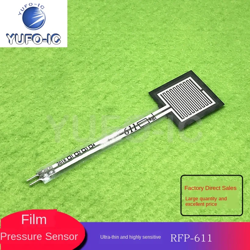 2pcs Thin Film Pressure Sensor Ultrathin High-Sensitive Cushion Plantar Pressure Distribution Switch Customizable RFP-611