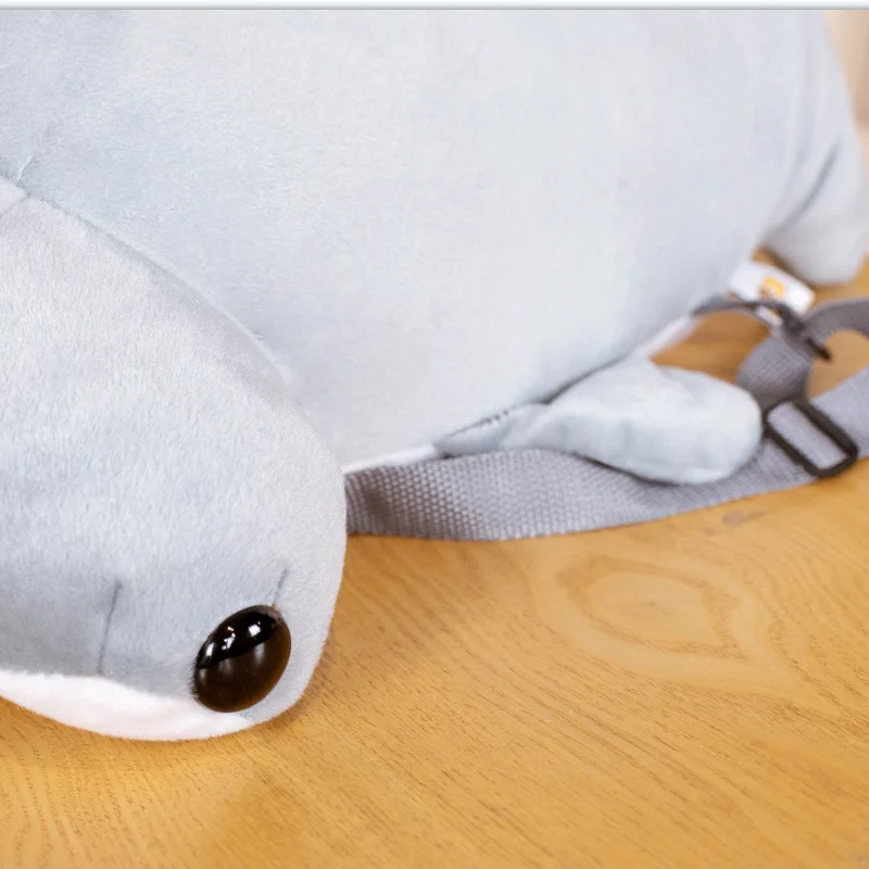 55cm Cute Hammerhead Shark Plush Backpack Toys Simulation Shark Toys Stuffed Soft Student Backpack for Children Kids Gift