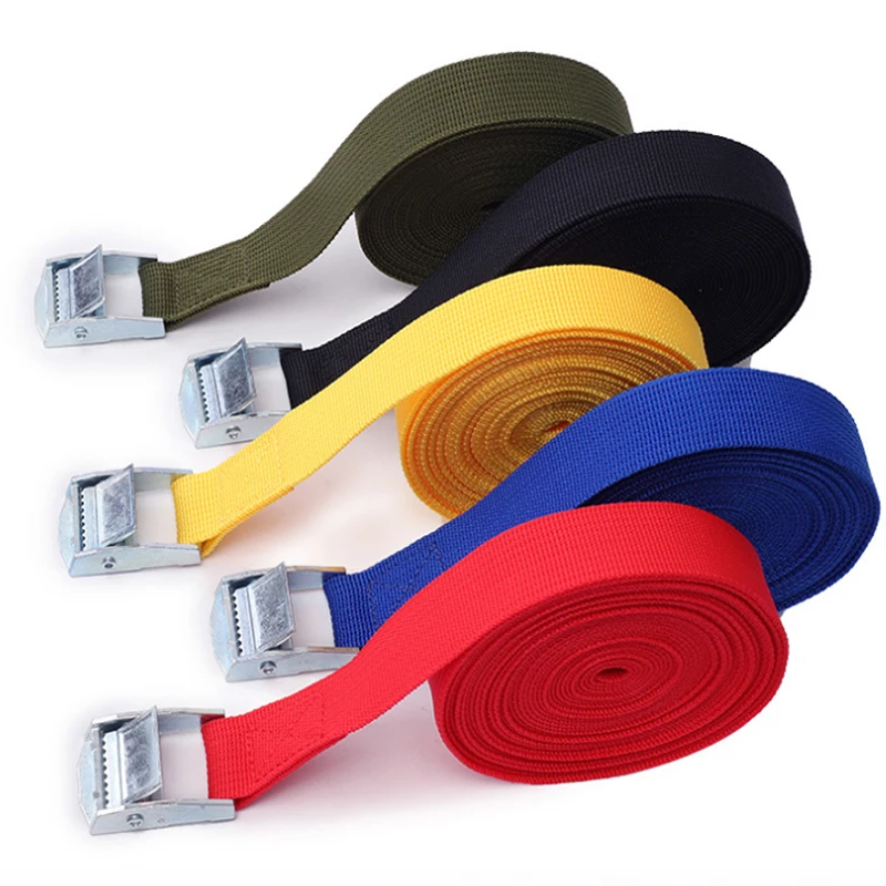 3M Buckle Tie-Down Belt Cargo Straps for Car Truck Motorcycle Bike Tow Rope Strong Ratchet Binding Belt Auto Luggage Cargo Strap