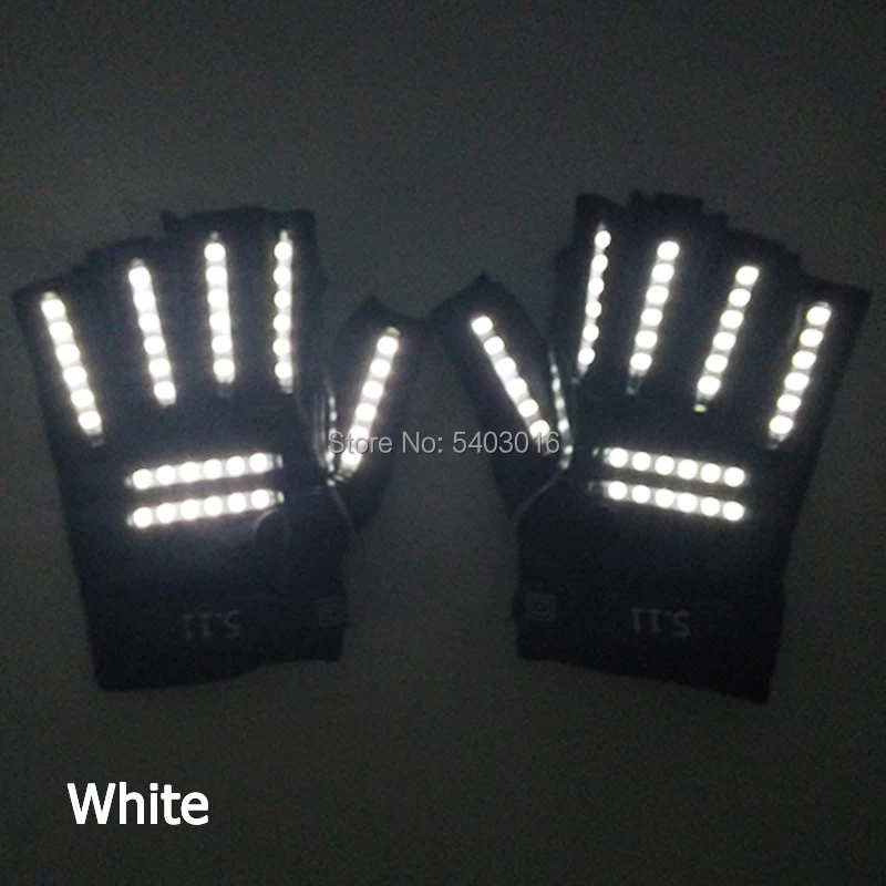 Cool Fashion  Performance Lighting Party Supplies  Luminous LED Gloves Rave Dance Party Supplies Flashing In The Dark