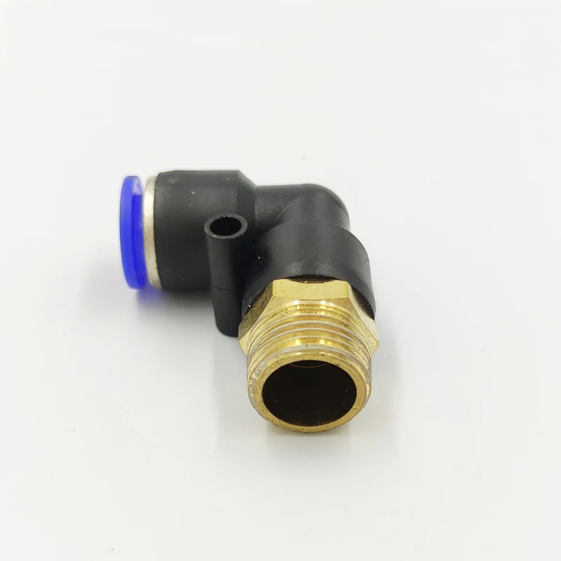 PL Elbow 50pcs Lot 10-03 10mm Air Connector Pneumatic Fitting Quick Fittings Male Thread Push In