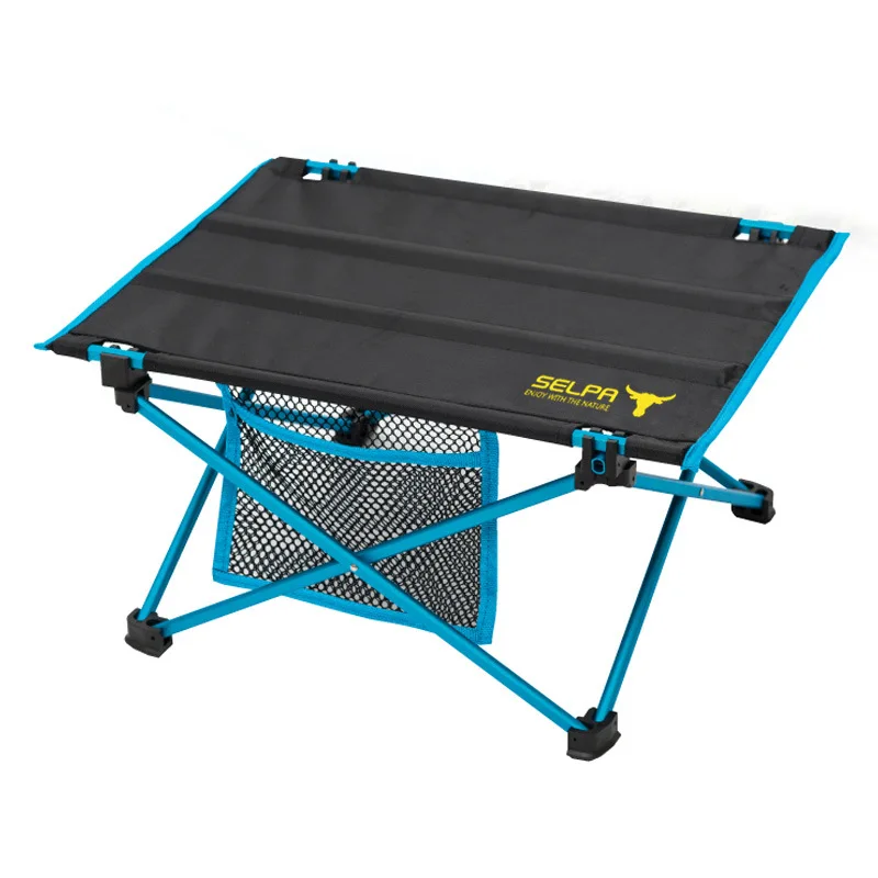 Mini Folding Table for Outdoor Travel, Portable Table for Camping, Barbecue Picnic, Aluminum Alloy Tea Table, Bed Computer Table