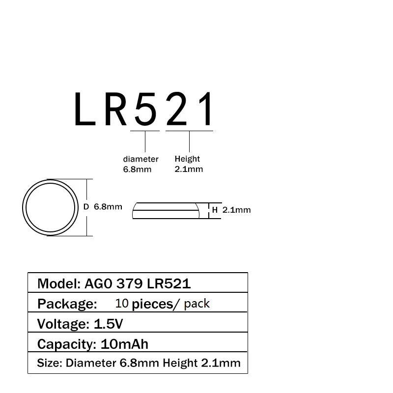 Скидки распродажа 50pcs Pilas AG0 LR69 LR521 379A 1.55V Bateria Botão SR521SW D379 батарейка V379 SR63 Para O Brinquedo, слуховой аппарат
