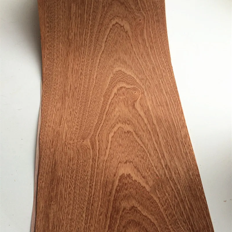 천연 Sapele 목재 베니어, 가구 기타 악기용, 25-50cm 너비, 250cm 길이, 0.2mm-0.45mm 두께 C/C