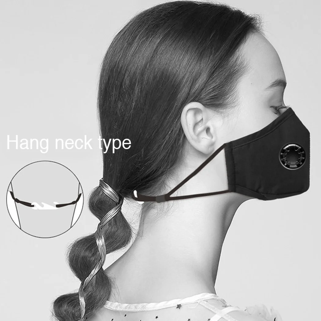 Cotton Reusable PM 2.5 Face Mask Anti Dust Breathable Mouth Mascarillas Activated Carbon Filter Respirator with 2 Filter