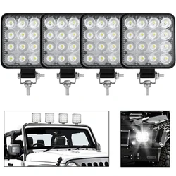 Faretto a LED Super luminoso per fari da lavoro per auto 42W per auto/moto/SUV/camion/carrello elevatore/barca 6000K 12/24V fendinebbia