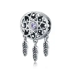 925 Silver Dream Catcher Pendant with Dragonfly #3