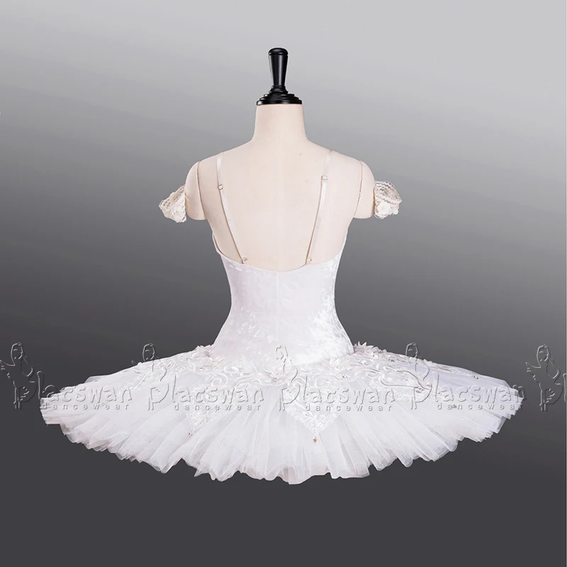 Adult White Velvet Sleeping Beauty Pricess Aurora Wedding Scene Tutu Ballet Costume Woman BC011