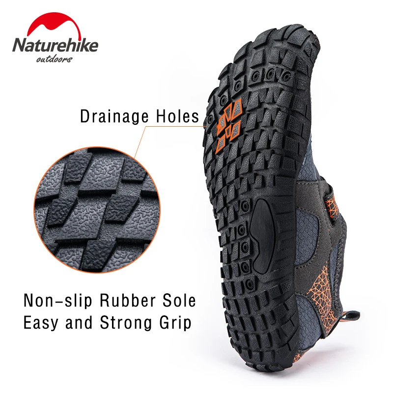 Naturehike Wading Shoes Quick-dry Beach Shoes Foldable Sandals Ultralight Pool Swimming Shoes Portable Aqua Shoes Rubber Sole