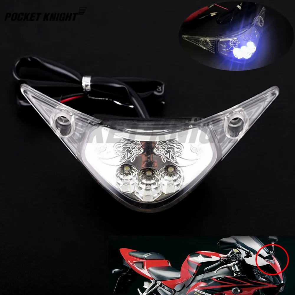 

For HONDA F5 CBR 1000 RR CBR1000RR 2004 2005 2006 2007 Headlight Headlamp Fog Lamp Front Head Light LEDFront center light