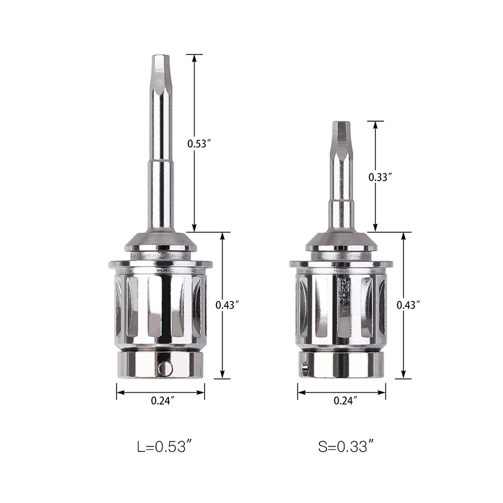 AZDENT 2 sztuk Dental śrubokręt naprawa narzędzia sterowniki 8.5mm / 13.5mm stal nierdzewna 135 ° c autoklawowalne