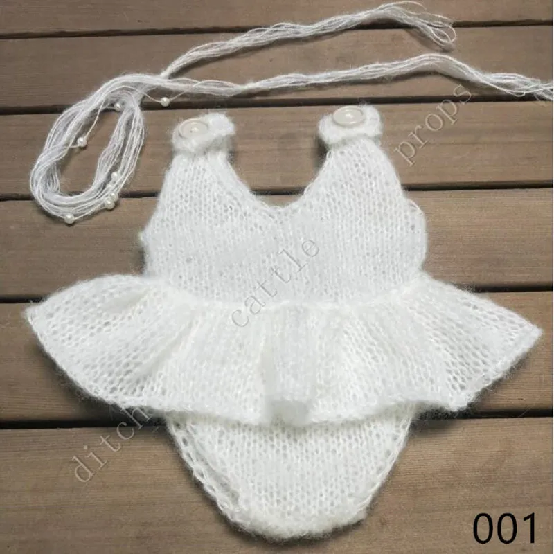 Newborn Photography Props Mohair Skirt + Headband