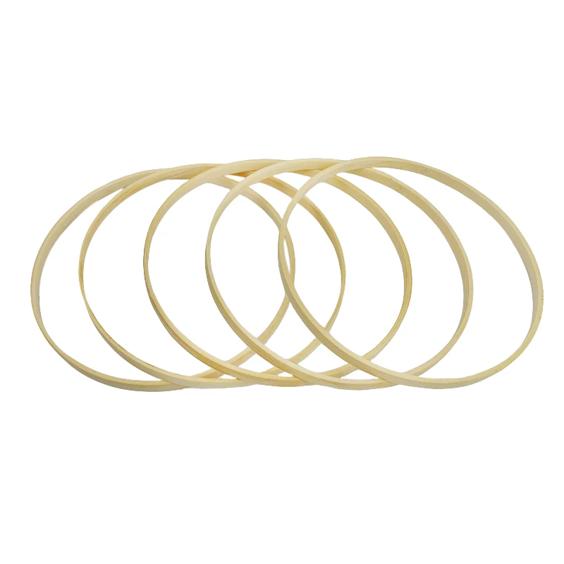 Anillo redondo de madera de bambú, marco de aro, corona de bricolaje, círculo decorativo, herramientas artesanales, decoración de boda, 9 cm, 12 cm,