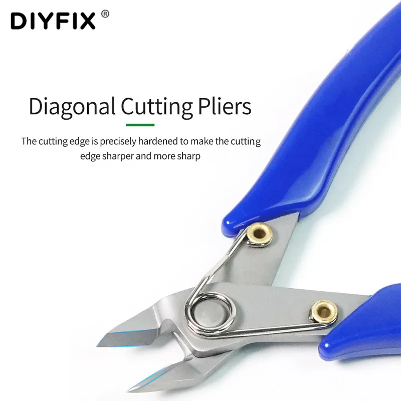 DIYFIX 5 inch High Precision Cutting Pliers Mobile Phone Repair Tool Electric Wire Line Cable Cutters Snip Nipper RELIFE RL001