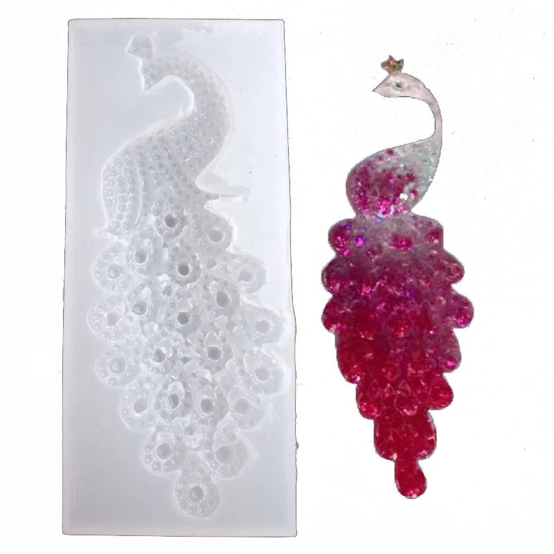

1pcs Mini 3D Peacock Silicone Cake Mould Creative Kitchen Bakeware For Kids Birthday Party Home Decoration Supplies