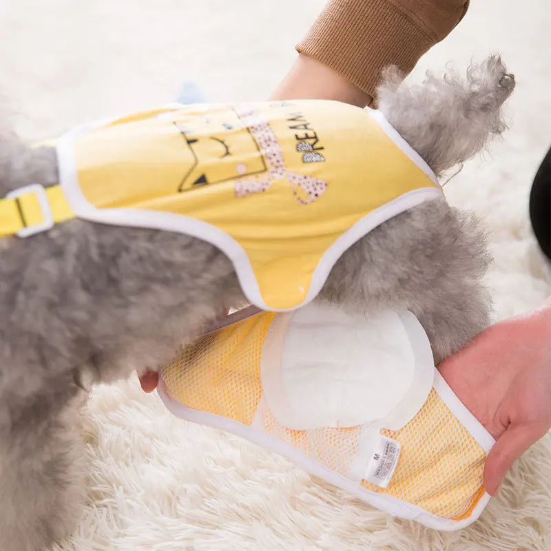 Comfortable Small Dog Menstrual Care Pads Rapid Absorption Thin Puppy Sanitary Napkin Soft Diapers Physiological Pants For Dog