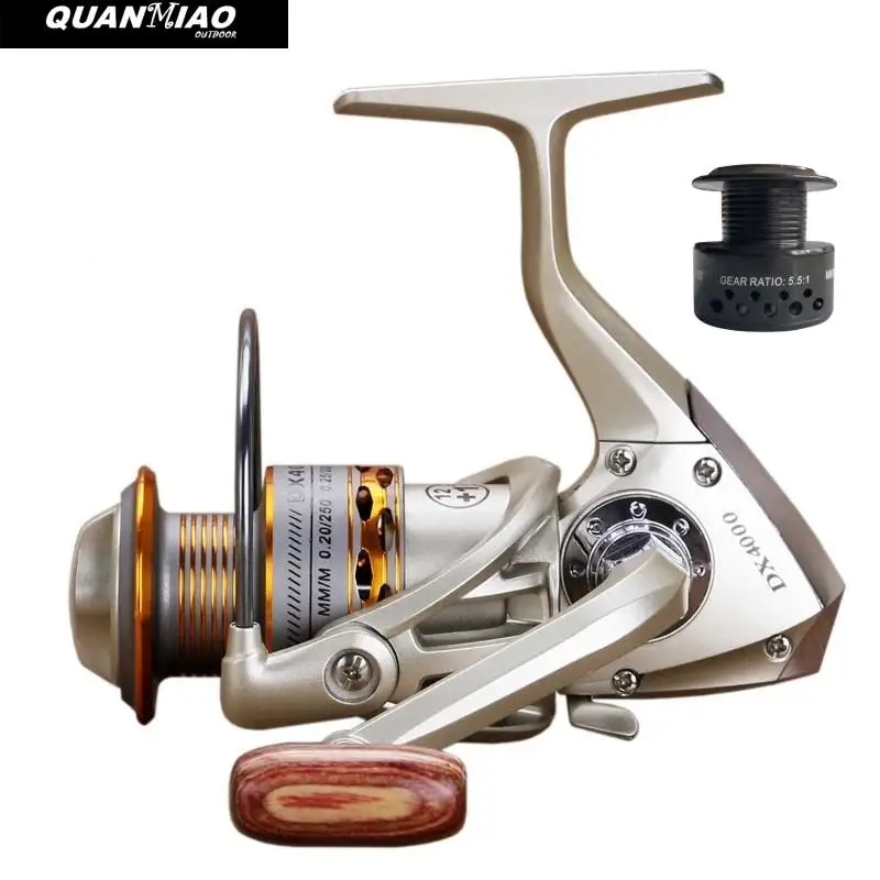 

Double Spool Fishing coil Wooden handshake 12+ 1BB Fishing Reel Professional Metal Left/Right Hand Fishing Reel Wheels