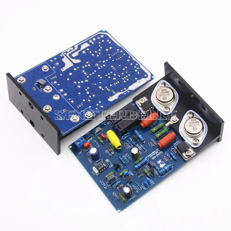 Placa amplificadora de potência de canal duplo estéreo quad405 hifi mj15024 placa de amplificador de áudio acabada & kit