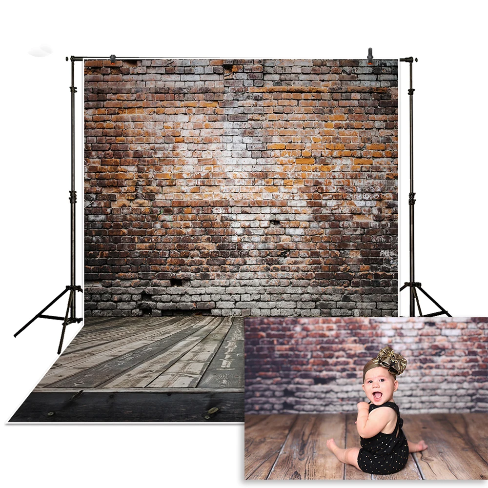 

Mehofond photography backdrops broken wooden brick wall backdrop photographic studio photo background photophone photocall