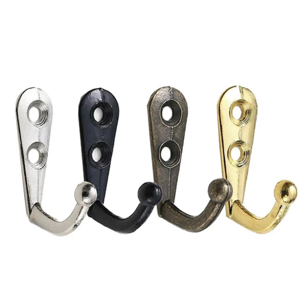 10pcs Antique Hooks Small Wall Hanger Buckle Horn Lock Clasp Hook Hasp Latch For Wooden Jewelry Box Furniture Hardware